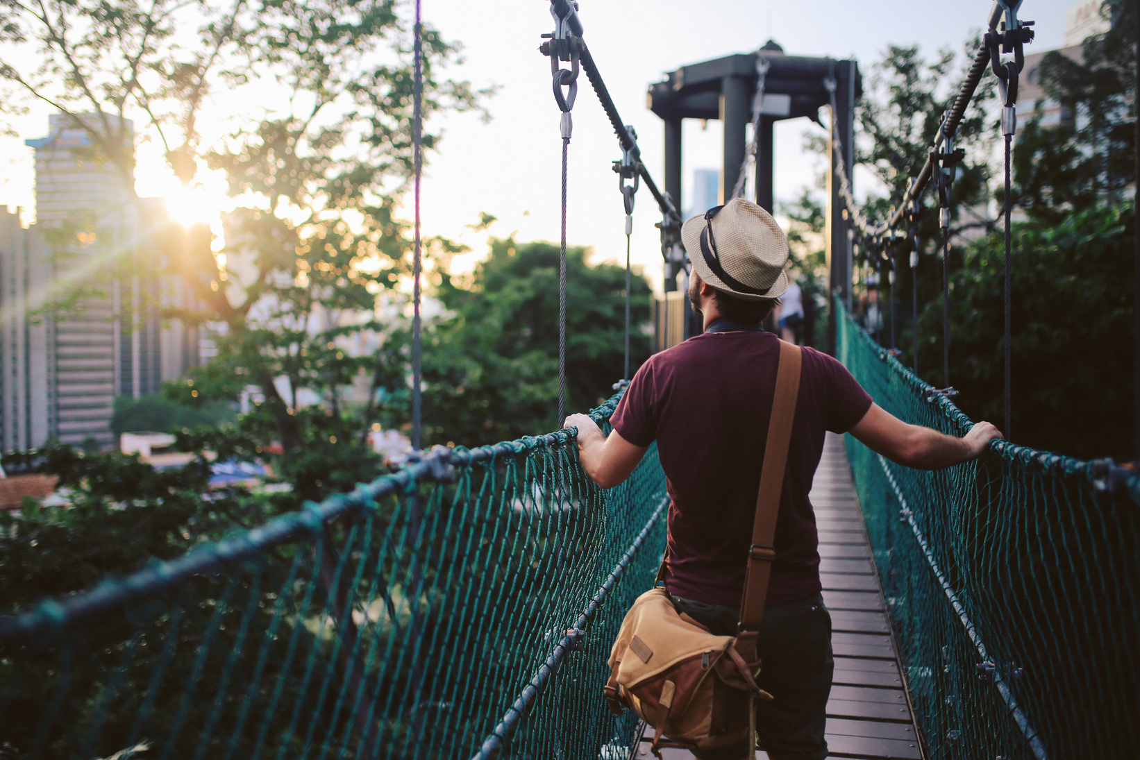 Young solo traveler in Kuala Lumpur, Malaysia